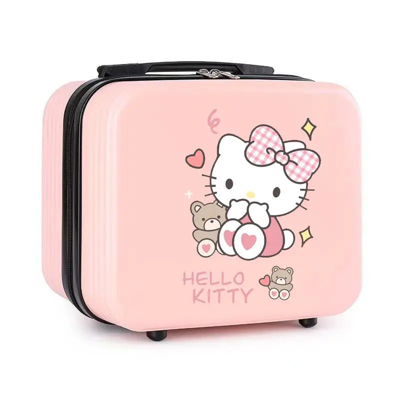 New 18-Inch Suitcase Kawaii Kuromi Kids Trolley Case Student Cartoon Luggage Girls Travel Portable Boarding Case Kids Toys Gift