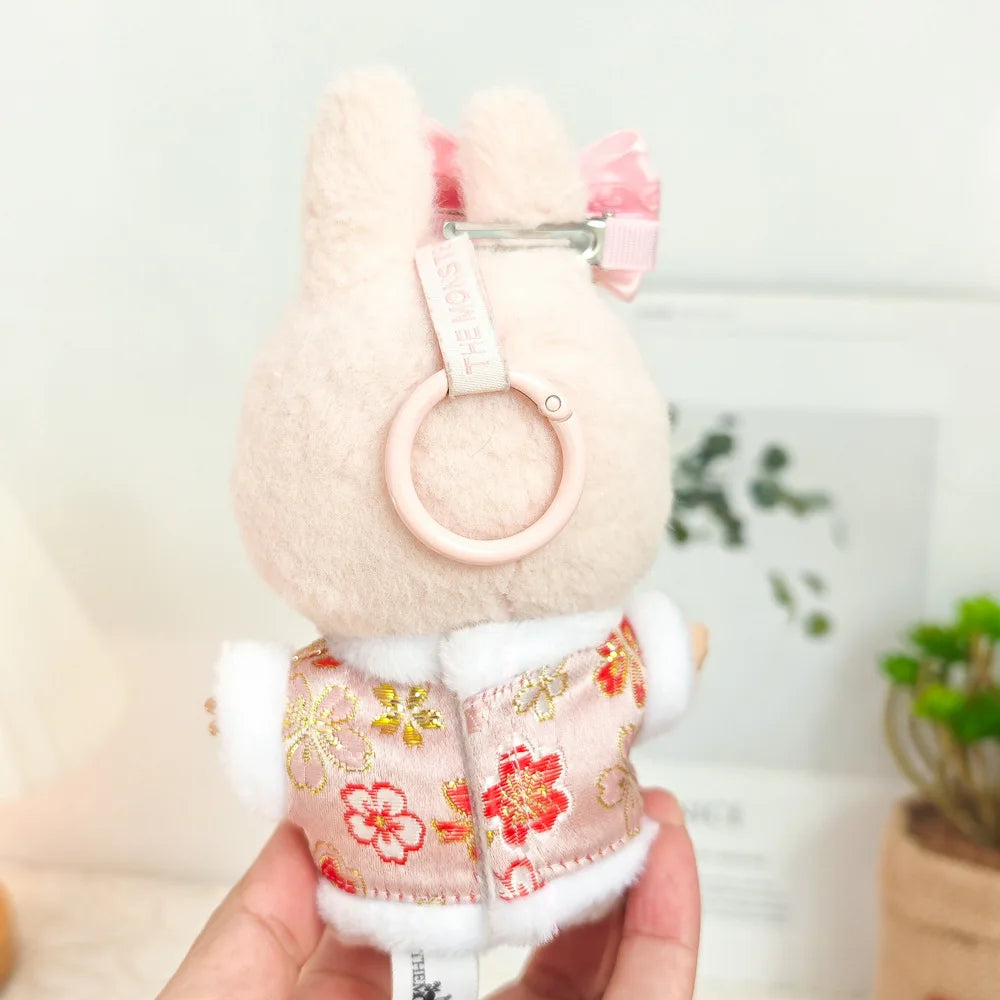 17cm Mini Plush Doll'S Clothes Outfit Accessories For Labubu V1 V2 Christmas Cookie Man Sweater Hat Clothing New Year Gift
