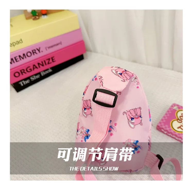 Stitch Anime Shoulder Bags Kawaii Fashion Chest Bag Travel Satchel Casual Portable Totes Backpacks Birthday Gifts For Boys Girls