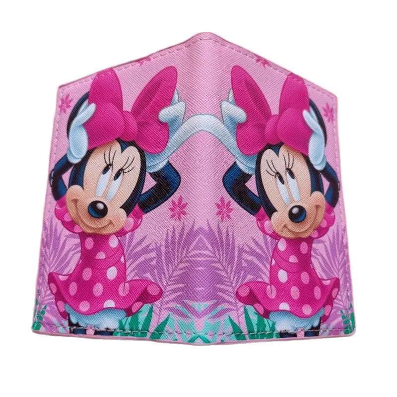 Lovely Minnie Passport Cover for Girls Travel Passport Case Leather Red Cute Passport Wallet Purse Kids Passport Holder