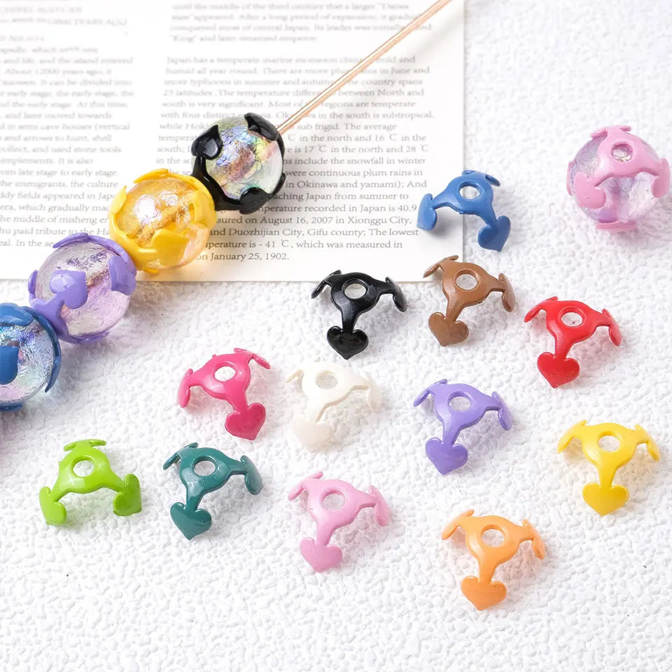 Colorful Star Round Torus Beads For Jewelry Making DIY Decorations Earrings Bracelet Necklace Charms Kids Hair Rope Accessories