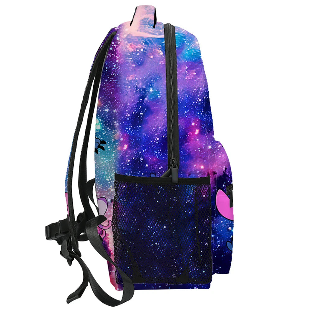 MINISO Lilo & Stitch Angel Cosplay Costume Backpack Computer School Bag Xmas Gift