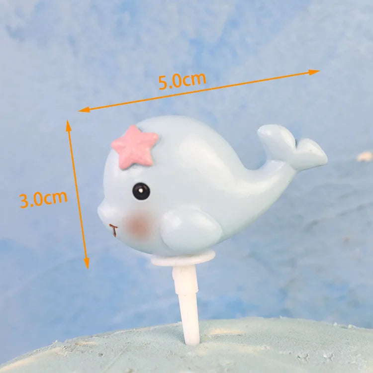 Birthday Cake Decor Mermaid Starfish Shell Cake Topper Fish Topper Under The Sea Cake Topper Ocean Theme Birthday Party Supplies