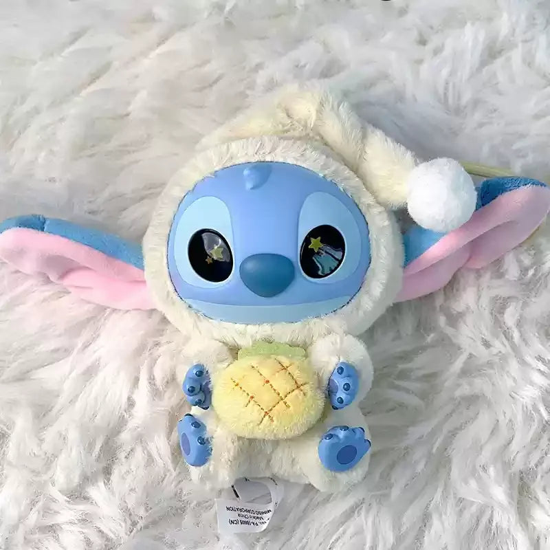 Genuine Stitch Eat Something Before Sleep Series Plush Blind Box Vinyl Toy Cute Doll Mystery Box Bag Pendant Decor for Girl Gift