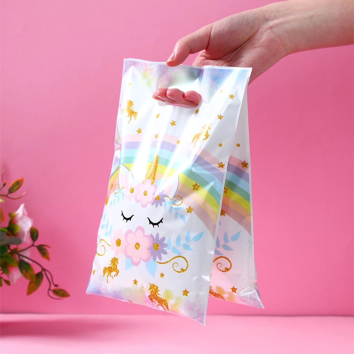 Unicorn Handbag Candy Bags Birthday Party Decoration Kids Gift Packing Bag Happy 1st Birthday Baby Shower Girl Party Supplies