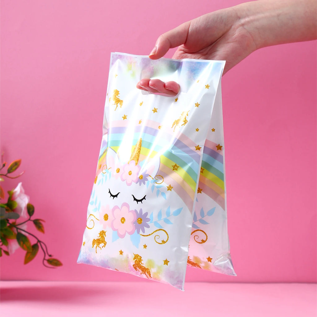 Unicorn Handbag Candy Bags Birthday Party Decoration Kids Gift Packing Bag Happy 1st Birthday Baby Shower Girl Party Supplies