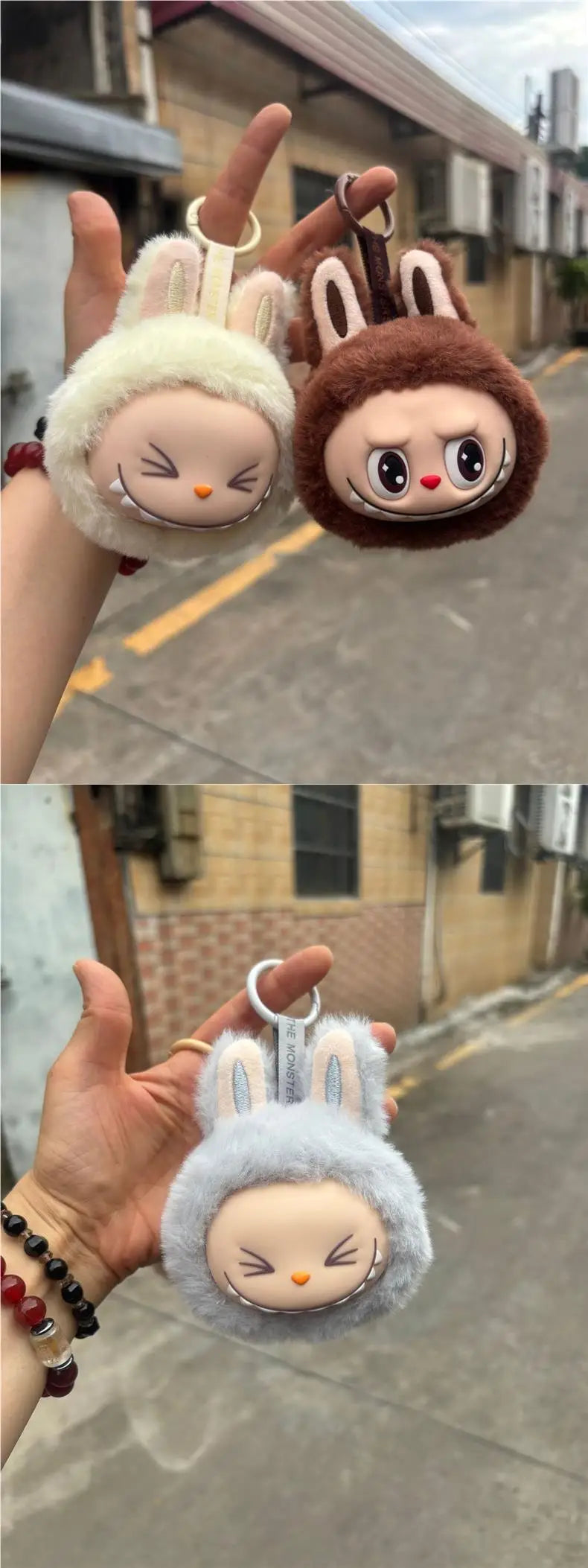Labubu 2nd Generation Series Multi Color Cute Doll Head Plush Toy Backpack Pendant Keychain Anime Peripheral Mysterious Box Gift