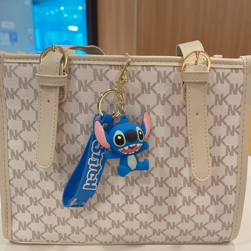 Lilo & Stitch Toys Keychian Children Anime Stitch Pendant Doll Keyring Kawaii Angel Keychians Cute Girls Christmas Gifts