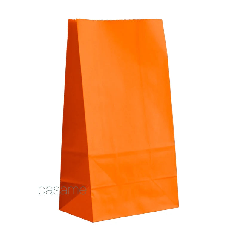10 pcs Colored Paper Bags Party Favor Bags Goodie Bags Colorful Rainbow Gift Bags Treat Goody Bags for Christmas Birthday