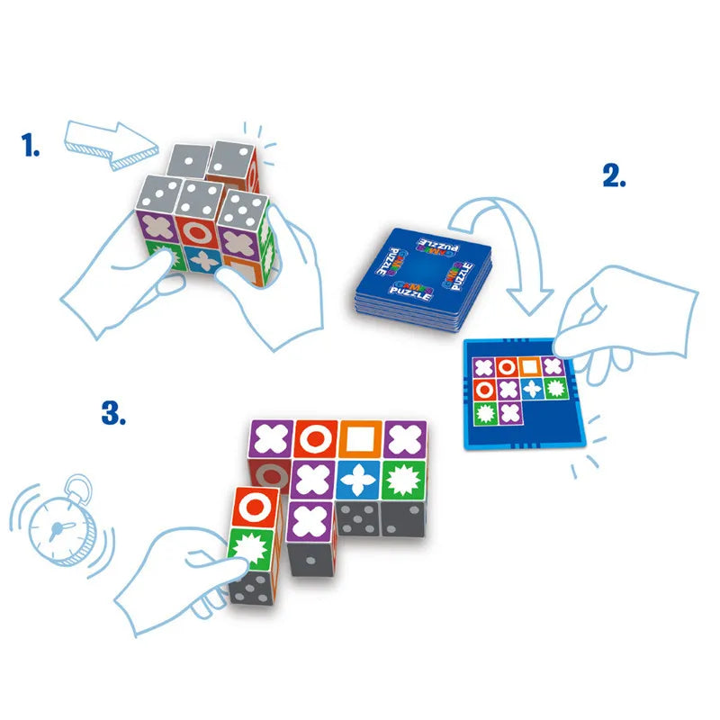 Updated Kids Space Logical Thinking Board Game Matching Puzzle Family Party Games Children Interactive Learning Educational Toys