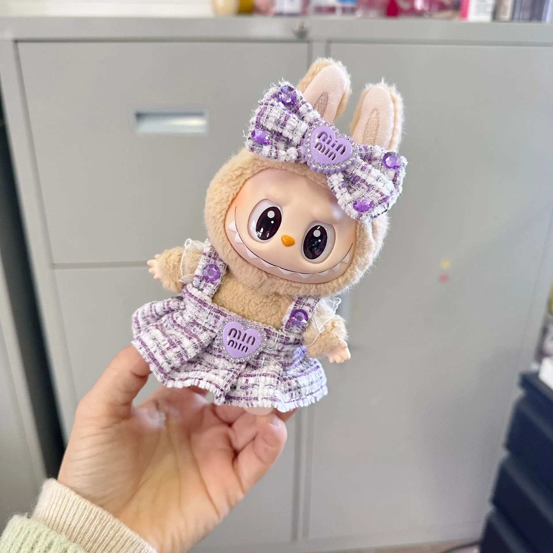 17cm Mini Plush Doll'S Clothes Outfit Accessories For Korea Kpop Exo Labubu Idol suit Clothing Gift