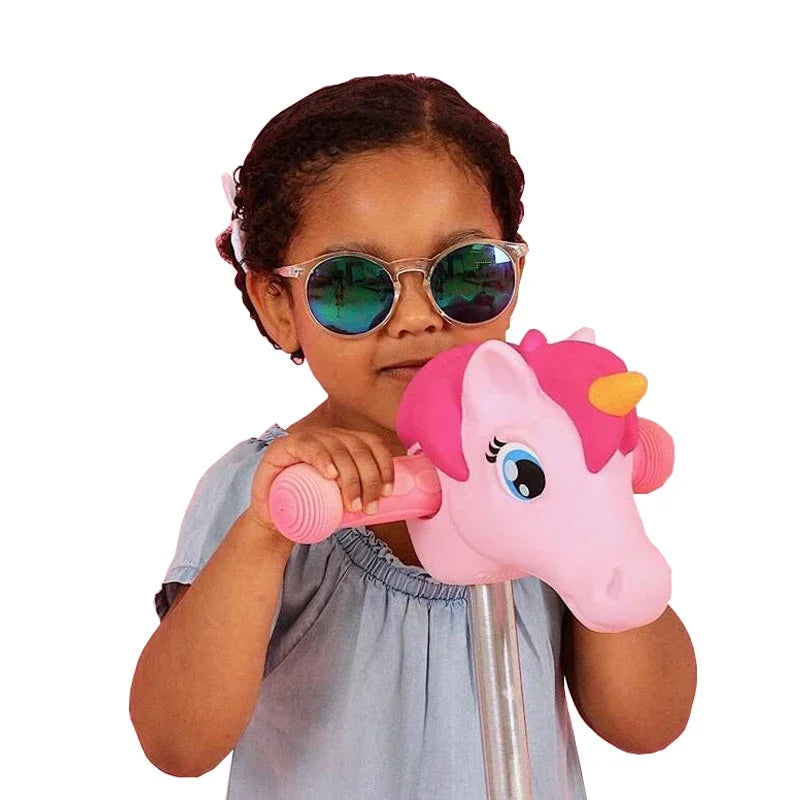 1PC Unicorn Scooter Handlebar for Children Bicycle Head Horse Toy Bicycle Scooter Bike Accessories Handlebar Kids Birthday Gifts
