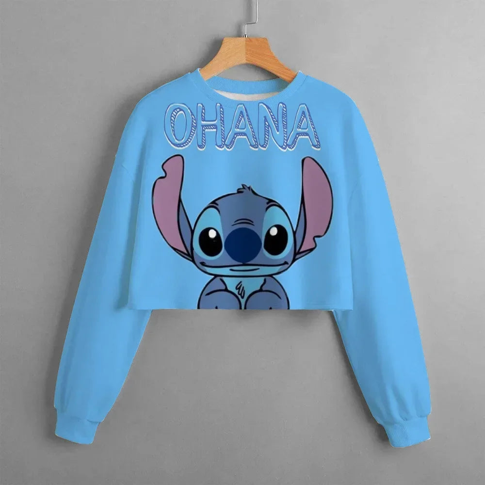 23024New Lilo & Stitch Cartoon Anime Hoodie for Boy Girl Kids 3D Print Women Clothing Coat Streetwear Sweatshirt Zipper