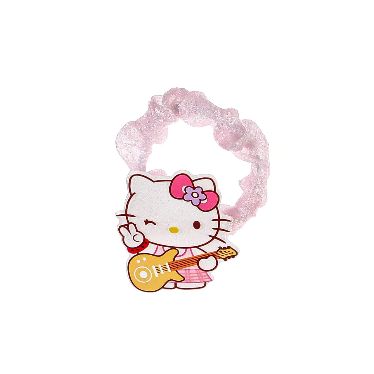 Sanrio Hello Kitty Cat Hair Band Cute Cartoon Girl&Child Sweet Kawaii Bestie Hairpin Charm Ponytail Holder Holiday Gifts