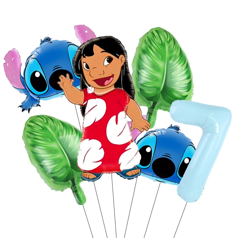 Lilo & Stitch Party Balloons Stitch Number Balloon Garland Arch Kit Baby Shower Birthday Party Decor Kids Toy Gift