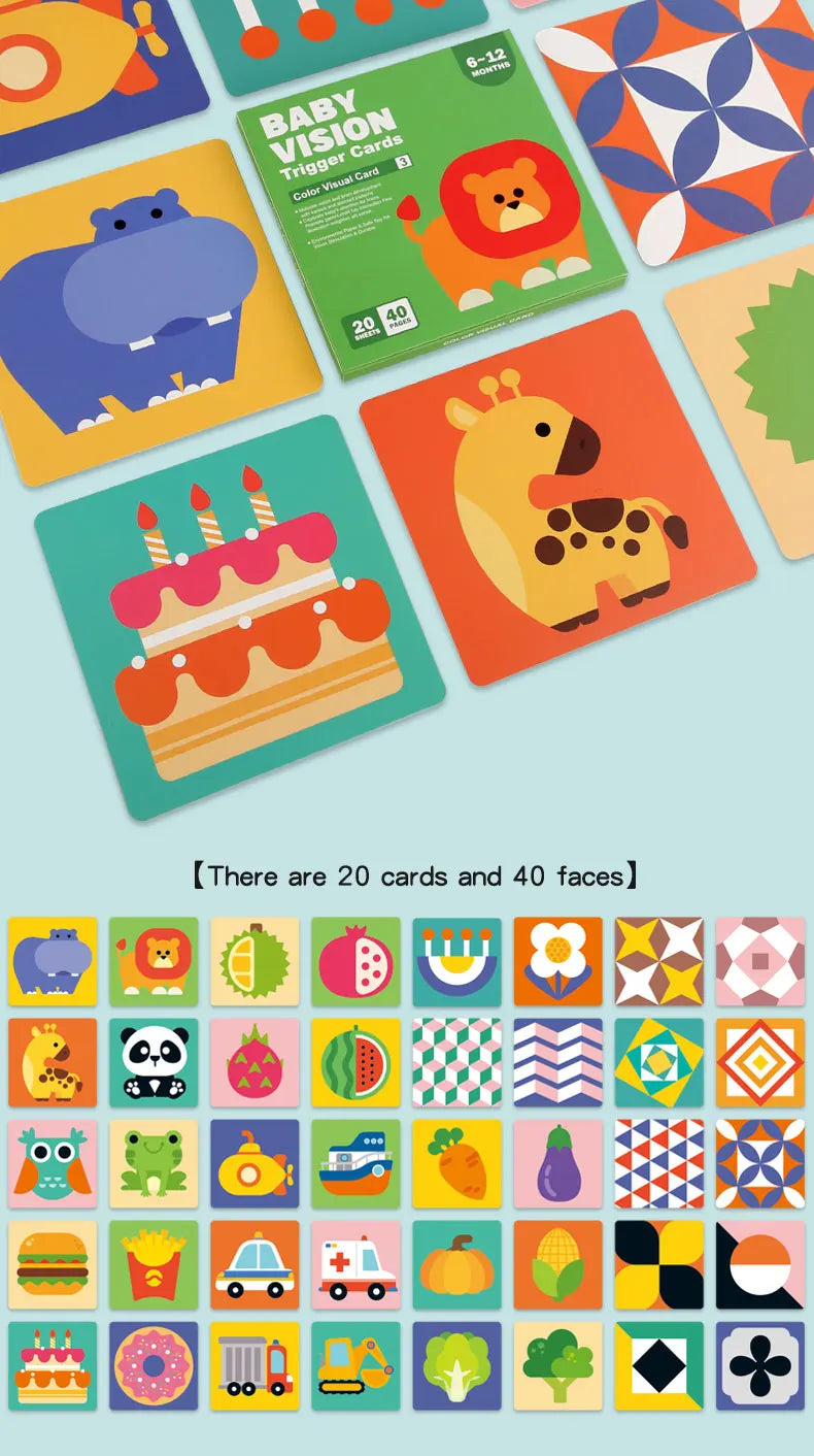 Children's Memory Card Game - Educational Matching Puzzle Toy for Cognitive Development Early Learning Brain Training