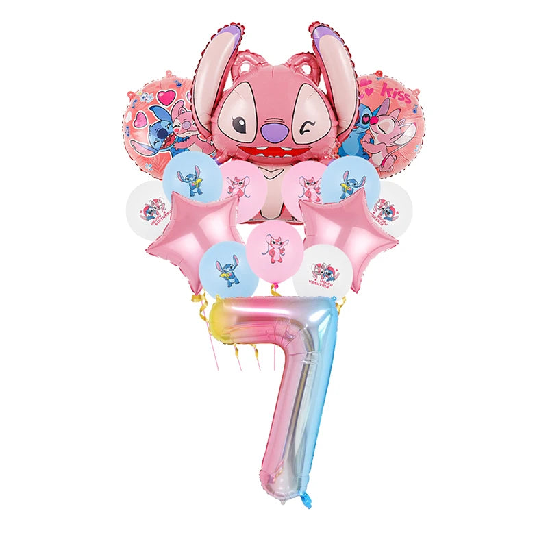 Lilo And Stitch Birthday Decorations Stitch Birthday Girl Party Decor Supplies Balloons Backdrop Banner Plates Cups Tablecloth
