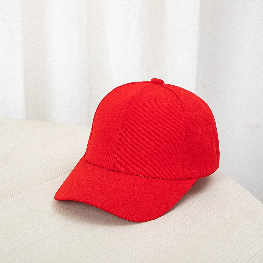 1pcs 2024 New   Fashion Candy Color Kids Baseball Cap  Sun Protection Adjustable Travel Children Baseball Cap