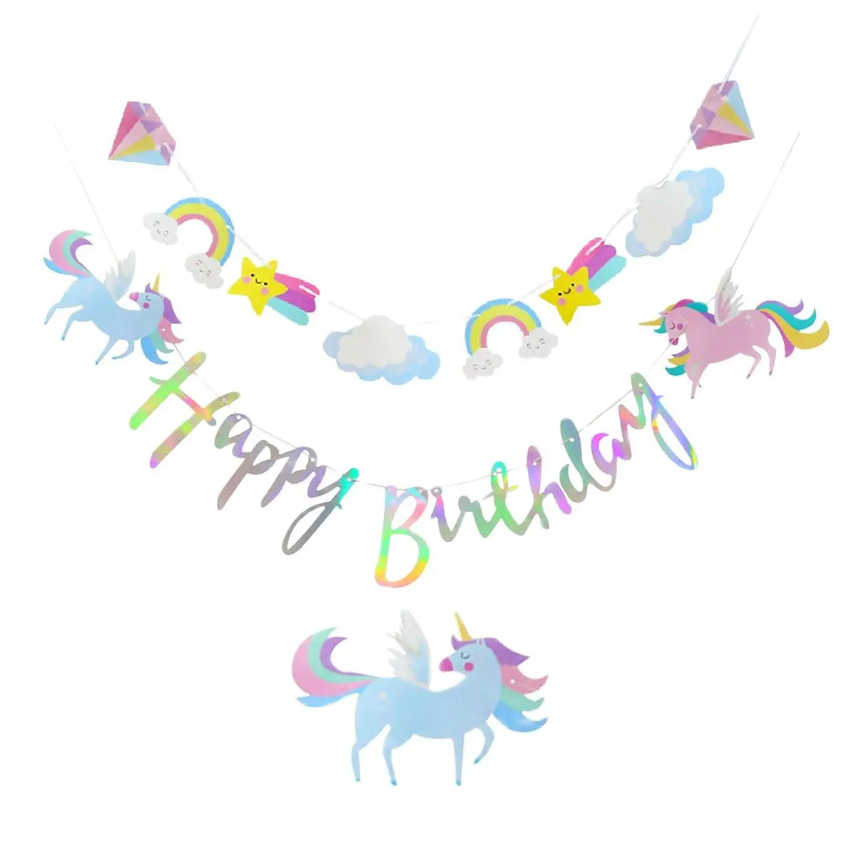 Unicorn Disposable Tableware Balloon Birthday Party Decoration Baby Shower Girl Kids Unicorn Decor 1st Birthday Party Supplies