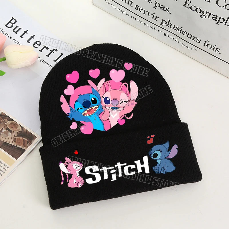 Stitch Winter Hats for Women Men Beanies Knitted Solid Cute Hat Girls Autumn Female Beanie Caps Warmer Bonnet Ladies Casual Cap
