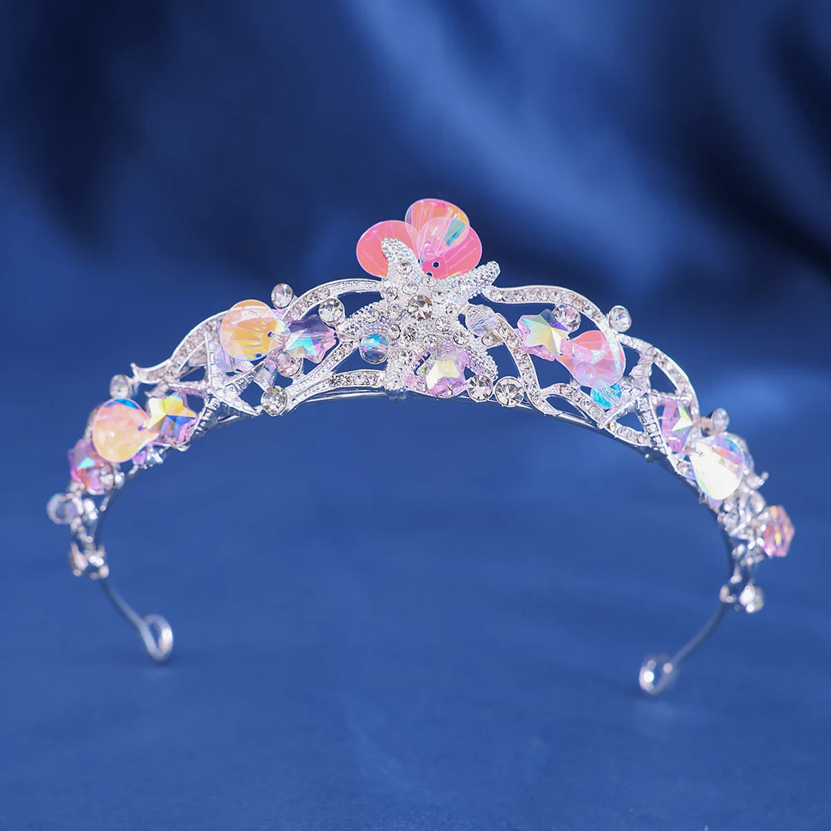 Colored seashells Party Crown Headband Mermaid Tail Hat Photo Props for Girl Birthday Party Mermaid Hair Accessories