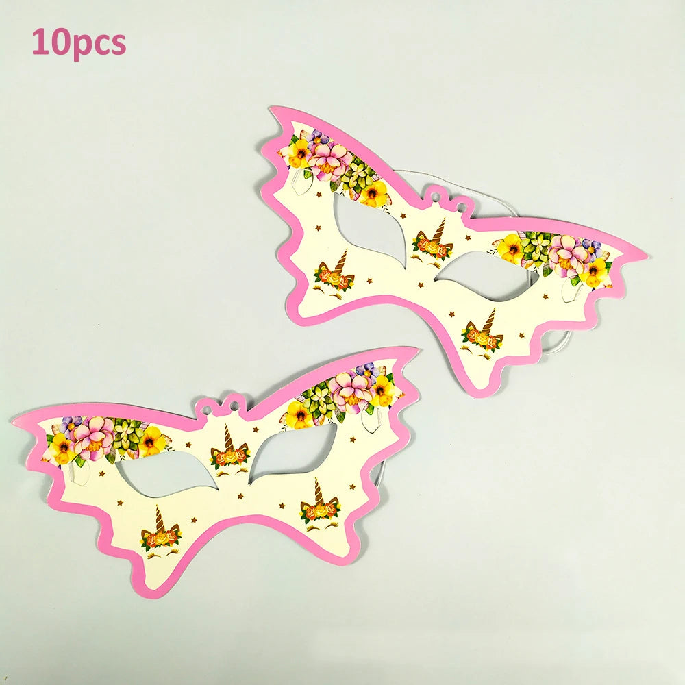 Unicorn Decoration For Birthday Girl Happy Birthday Unicorn Them Deco Kit Tableware Background Banner Balloons Supplies For Kids