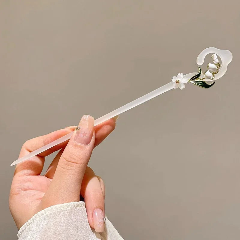 Retro Antique Tassel Phoenix Student Pearl Rhinestone Butterfly Hair Stick Jewelry Wedding Hair Accessories Charm Metal Hairpins