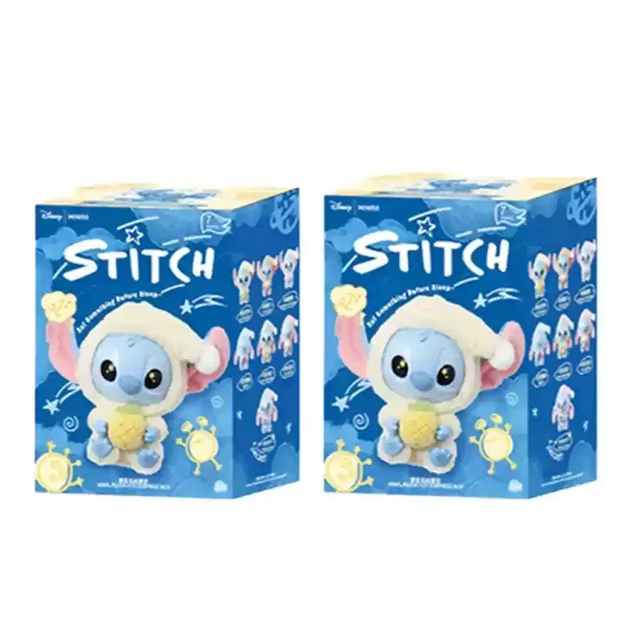 Genuine Stitch Eat Something Before Sleep Series Plush Blind Box Vinyl Toy Cute Doll Mystery Box Bag Pendant Decor for Girl Gift