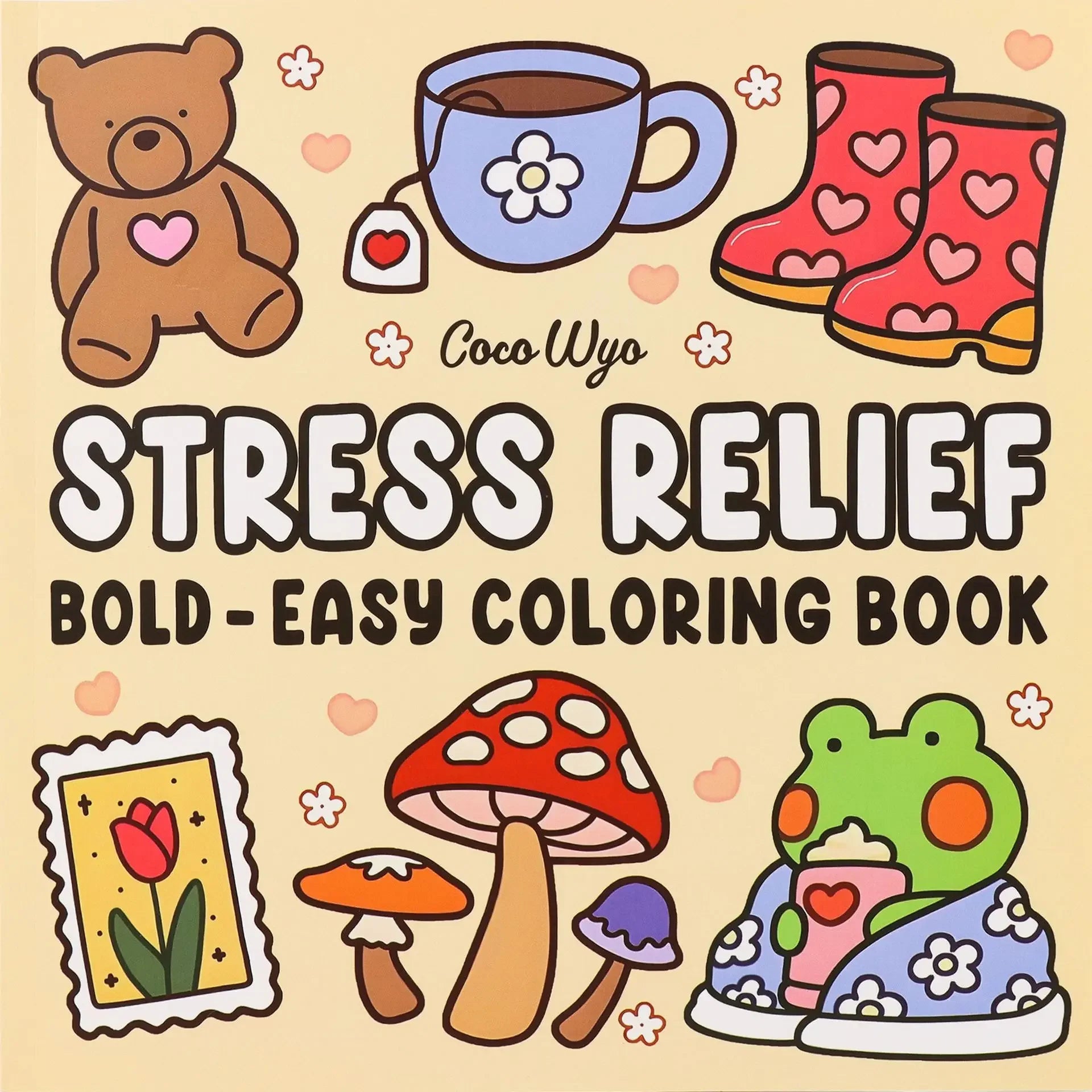 A cute coloring book suitable for children and teenagers, equipped with a cute kitchen series, suitable for relaxing both body a
