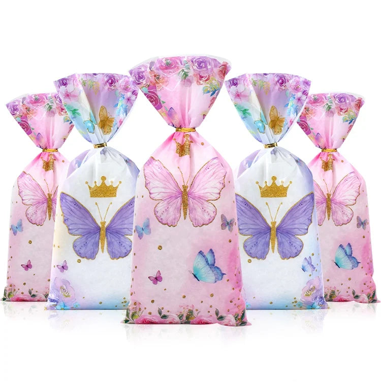 25/50/100pcs Unicorn Candy Bags Gift Packing Bags Birthday Party Decor Gift Bag for Guest Girl Birthday Supplies Baby Shower