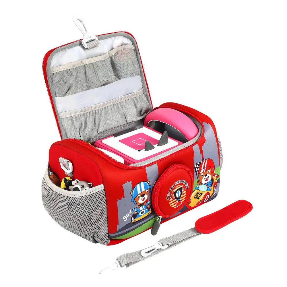 Musical Toy Storage Bag Portable Carrying Bag for Toniebox Audio Player Carrying Box for Kids Doll Headphone Charging Station