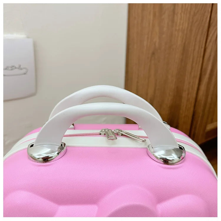 Hello Kittys Trolley Case Girls Sanrioed Universal Wheel Trolley Portable Suitcase Cartoon Travel Boarding Case Kids Toys Gift