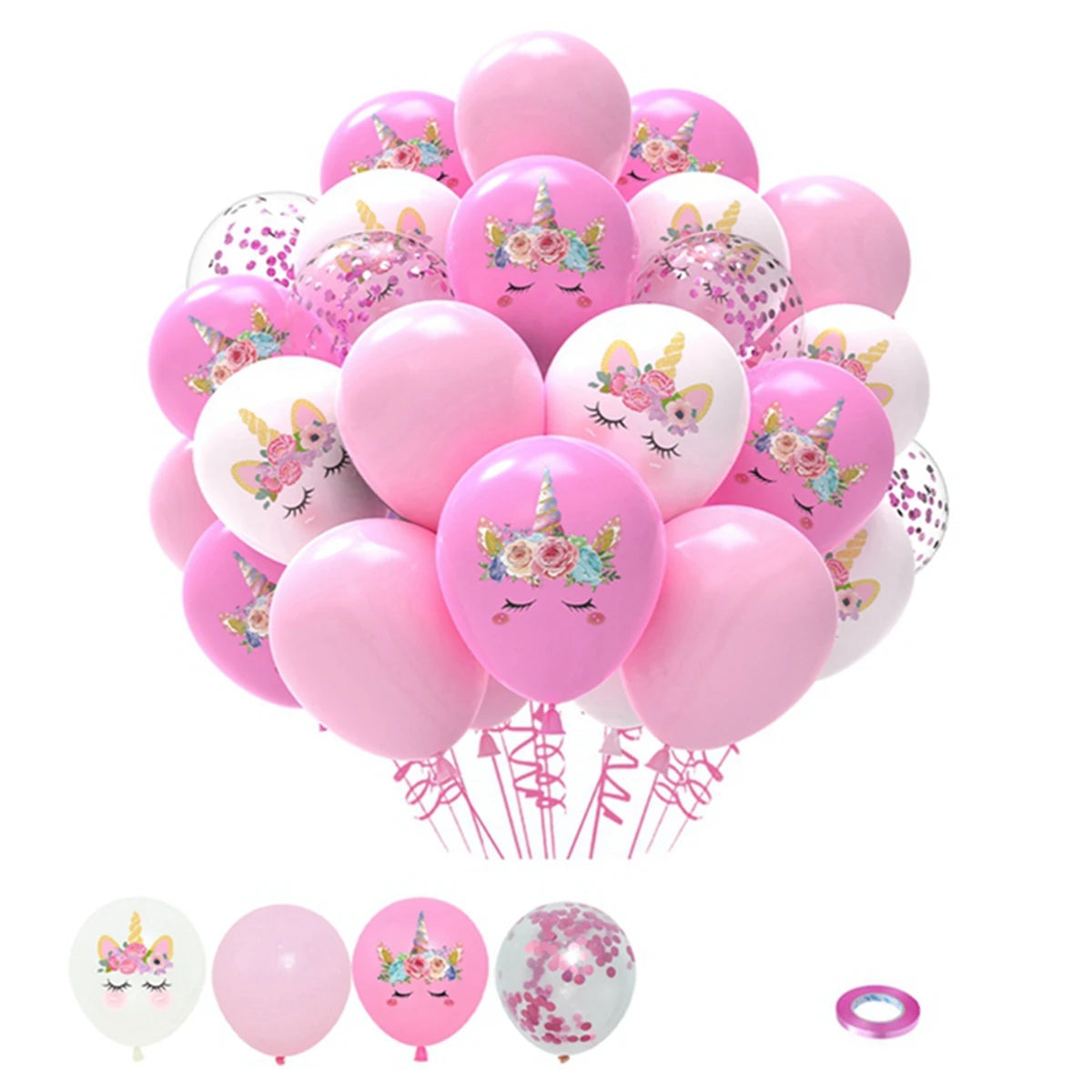 Pink Unicorn Latex Balloon Unicorn Theme Birthday Party Decoration Kids Girl Baby Shower Party Supplies Wedding Confetti Ballons