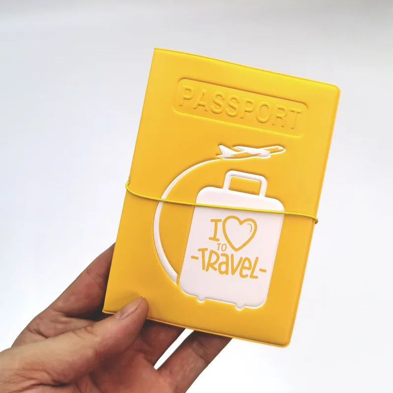 Colorful  Emboss Women's Passport Cover  Print Girls Boys ID Card Holder Travel Ticket Passport Case Drop Shipping