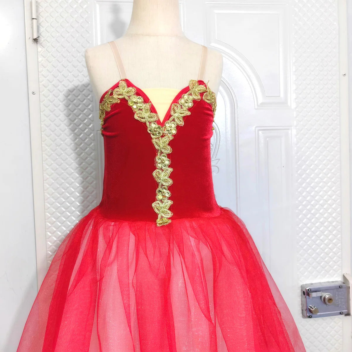 Blue Ballet Tutu Skirts Performance Costumes Princess Dance Practice Long Romantic Dress