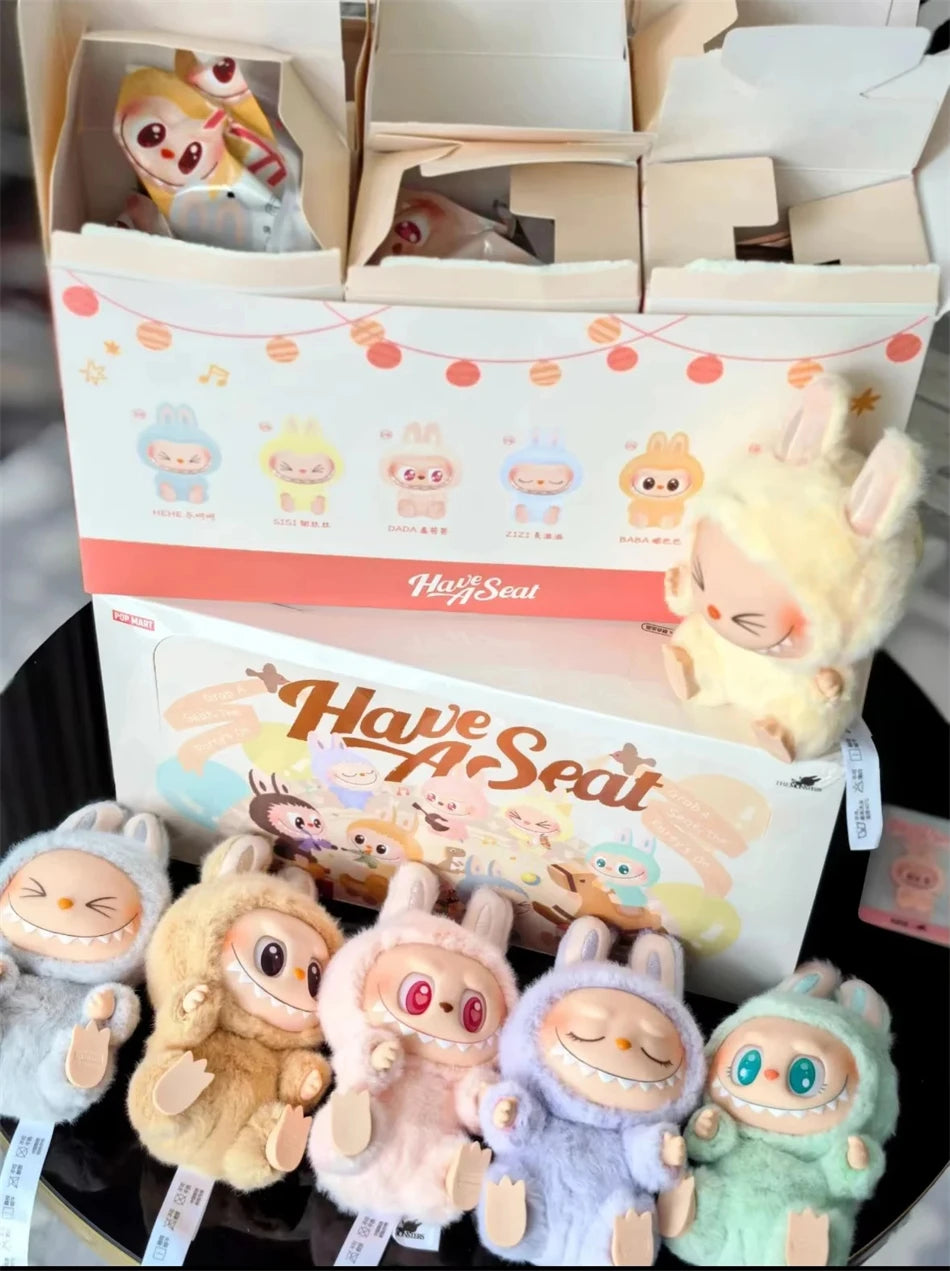 For Popmart Labubu The Monsters Serie Blind box Manga Figurine Collection Cute Doll Collect Desktop Decoration Birthday Gifts