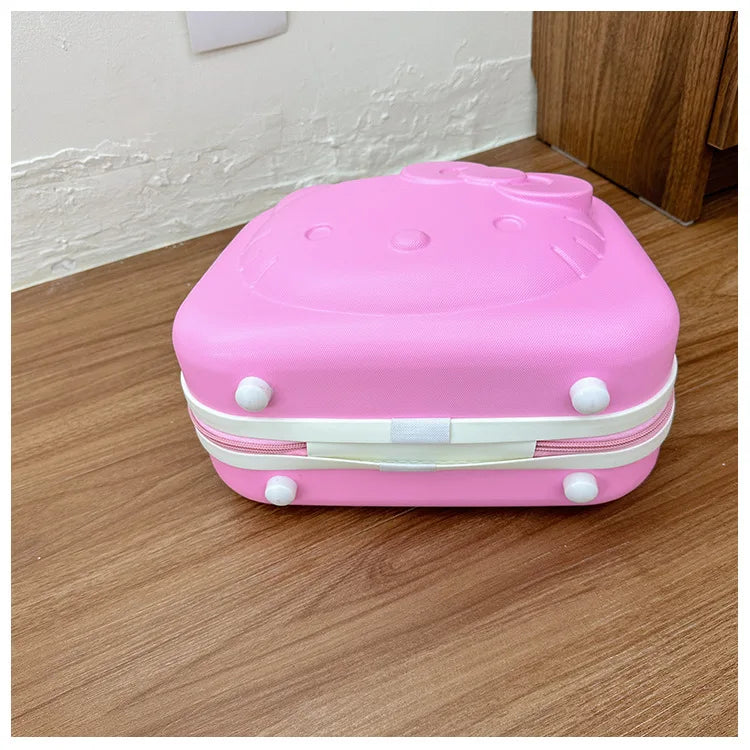 Hello Kittys Trolley Case Girls Sanrioed Universal Wheel Trolley Portable Suitcase Cartoon Travel Boarding Case Kids Toys Gift