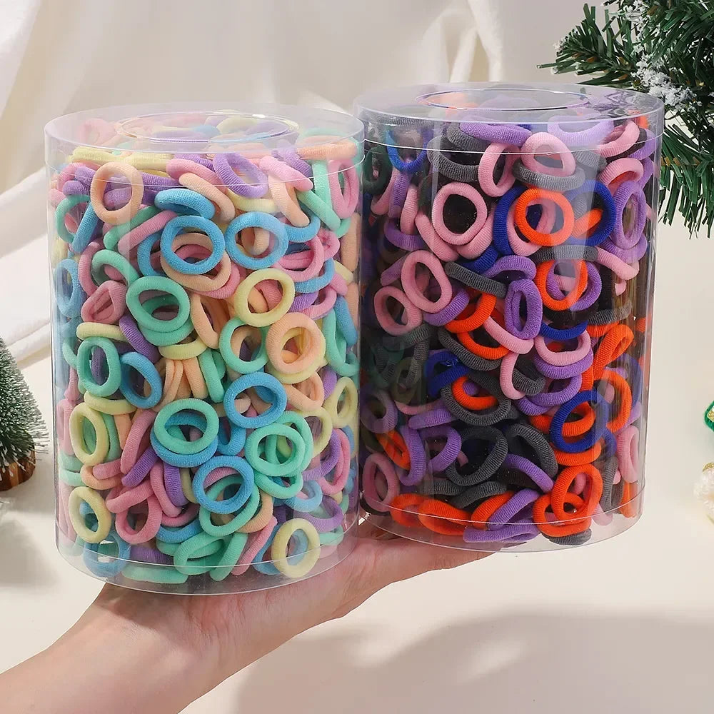 50/100/300pcs Kids Elastic Hair Bands Girls Sweets Scrunchie Rubber Band for Children Hair Ties Headband Baby Hair Accessories
