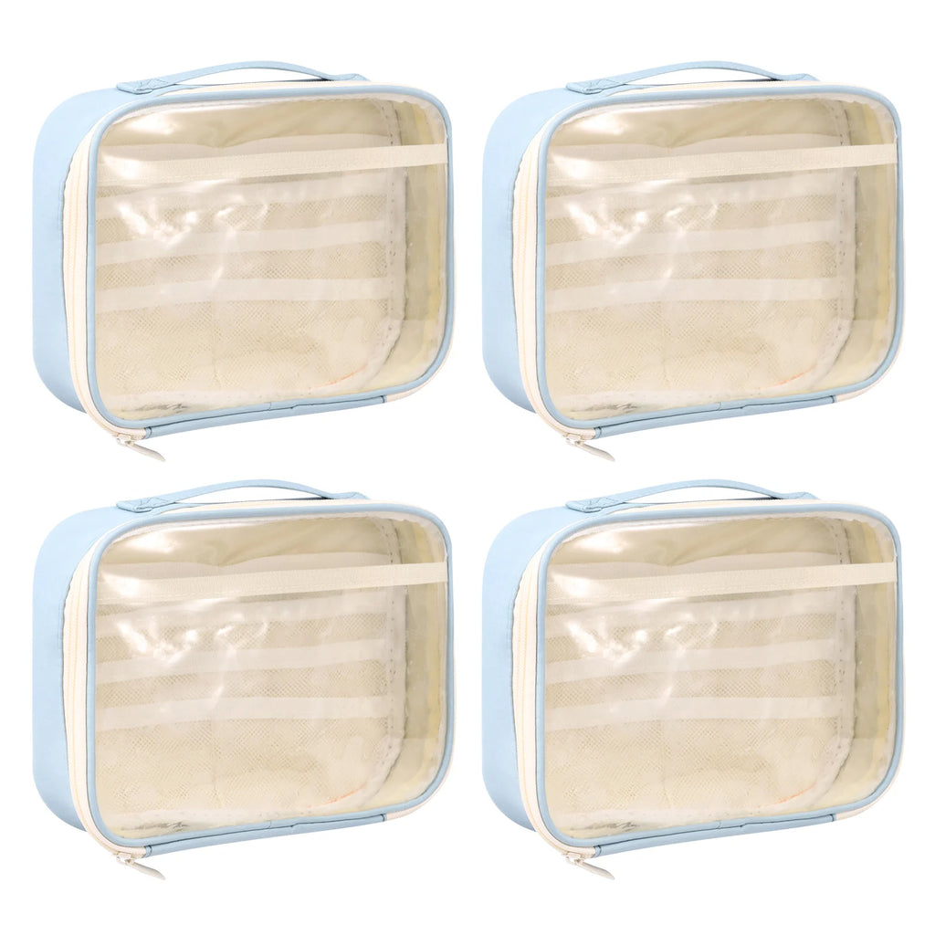 4 Pcs Toy Storage Bag with Top Handle and Zipper Large Capacity Board Game Storage Reusable Toy Organizer Bag for Board Games