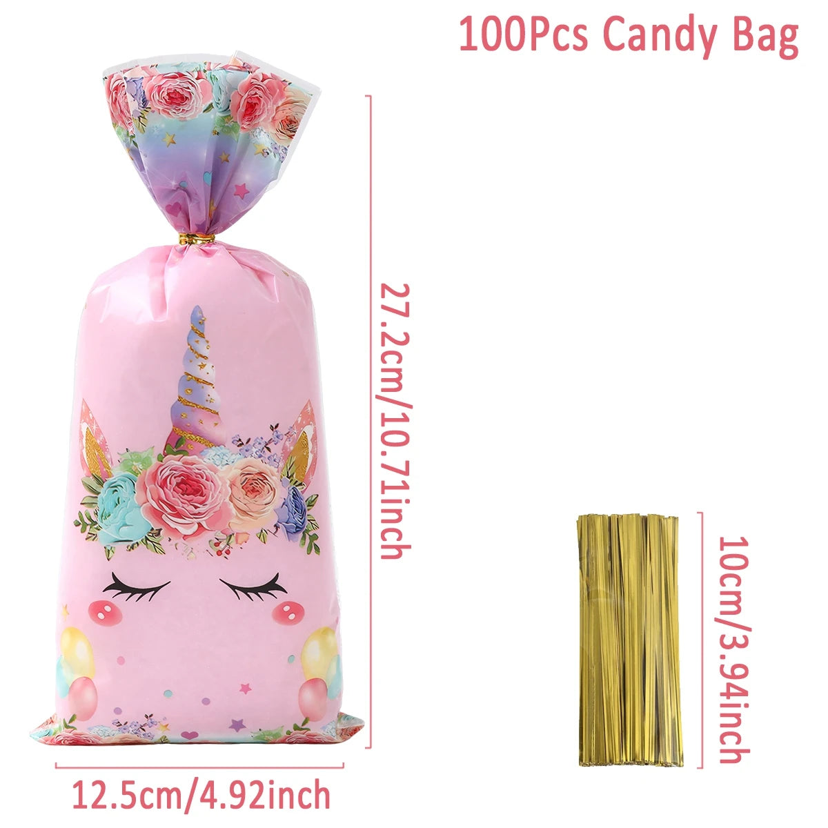 Rainbow Unicorn Handbag Candy Bag Happy 1st Birthday Party Decorations Kids Favors Gift Unicorn Box Baby Shower Girls Supplies