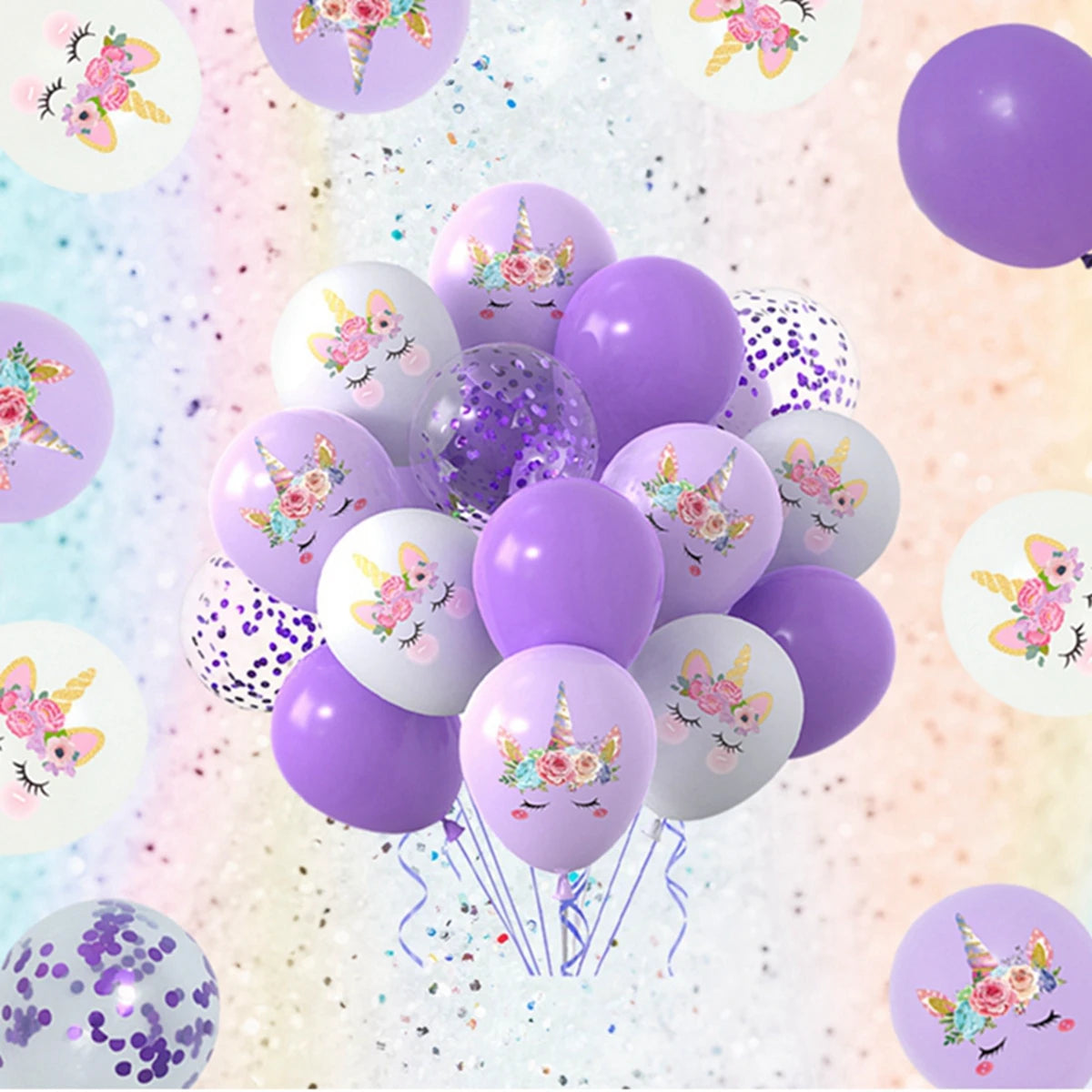 Pink Unicorn Latex Balloon Unicorn Theme Birthday Party Decoration Kids Girl Baby Shower Party Supplies Wedding Confetti Ballons