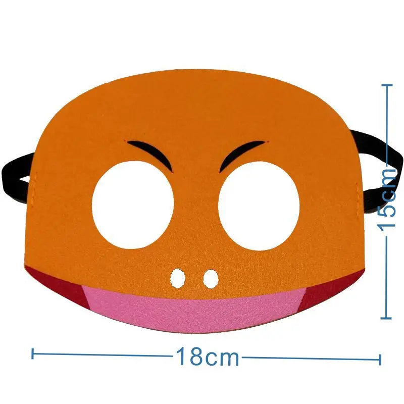 12Pcs Pokemon Felt Mask Anime Cosplay Pikachu Eevee Eye Mask Kids Birthday Party Decoration Dress Up Masquerade Party Supplies