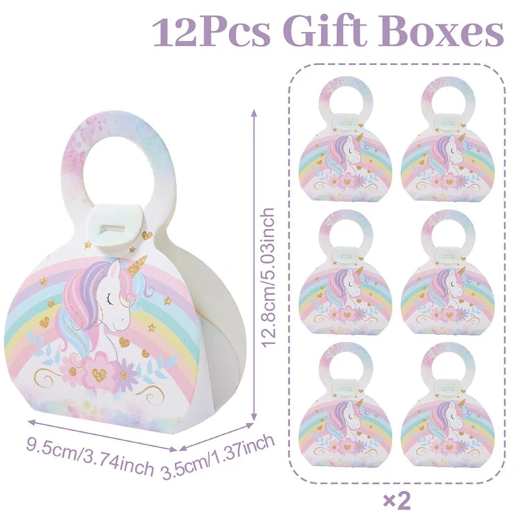 Unicorn Party Supplies Rainbow Unicorn Paper Plates Cups Napkin for Baby Shower First Girls Birthday Party Decorations