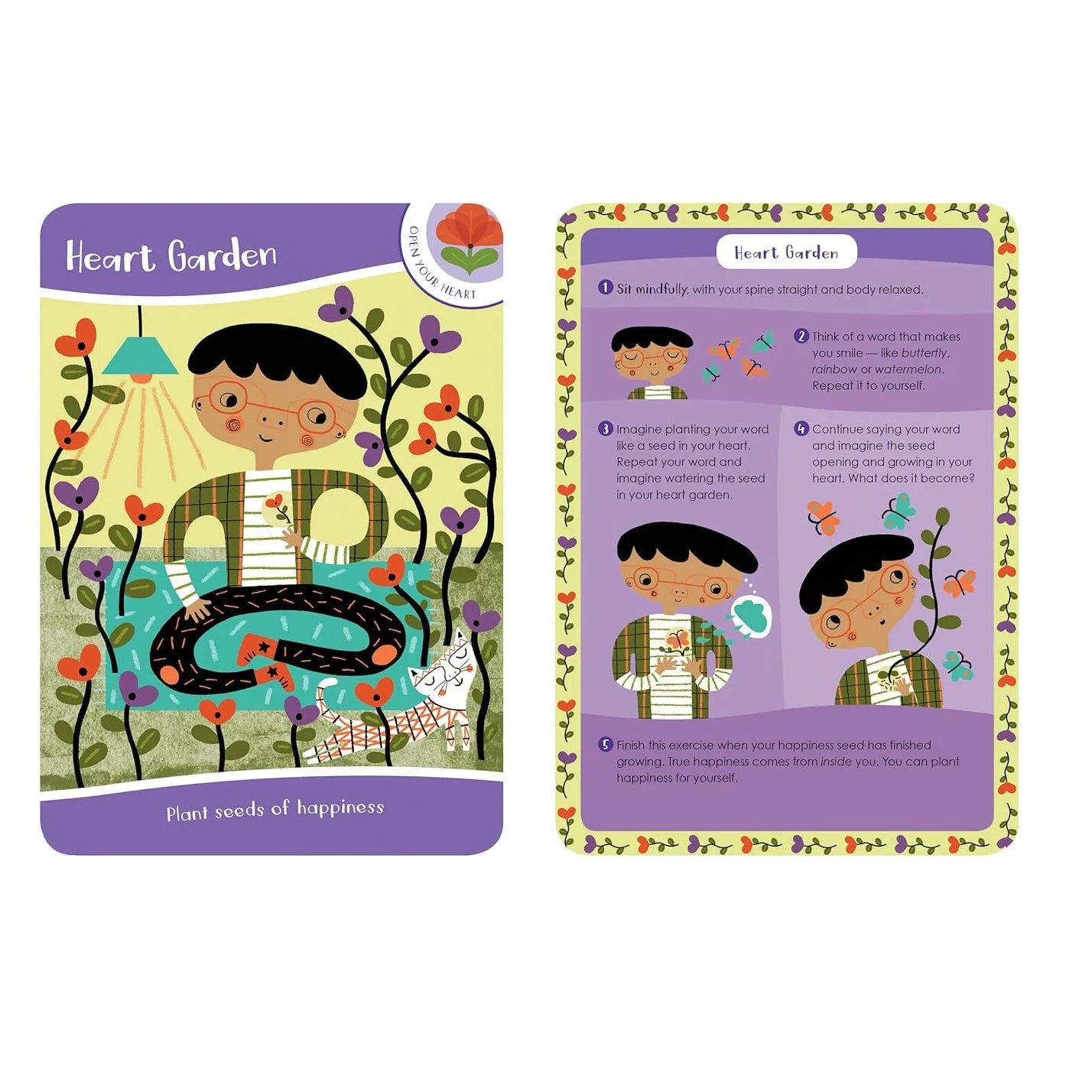 Mindfulness Game for Kids - 50 Mindfulness Activities for Kindness, Focus and Calm Mindful Talk Cards for Children and Parents C