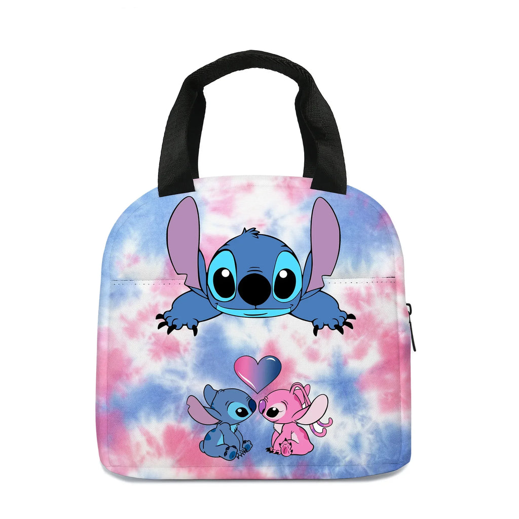 MINISO Stitch Children's Lunch Bag Primary School Lunch Box Bag Children's Best Gift Cartoon Mochila Best Gift for Children