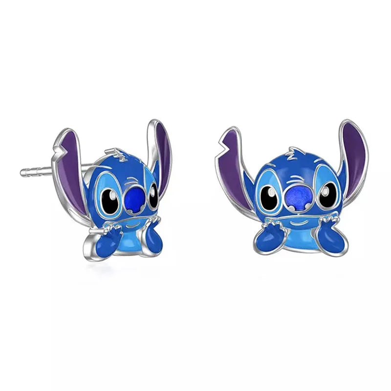Lilo&Stitch Stitch Stitch Necklace Cartoon Earrings Friendship Necklace Children'S Birthday Gifts Fashion Festival Gifts Pendant