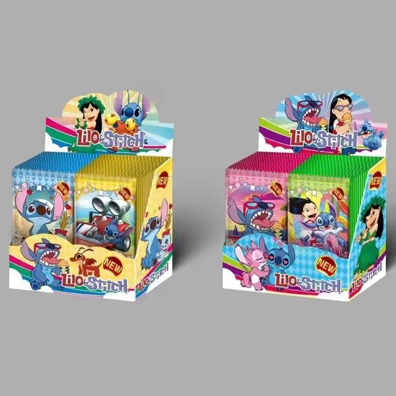 New Interstellar Baby Collection Card Shiny Stitch Cute Stitch Cards Gam Anime Battle Carte for Children Gift Toy