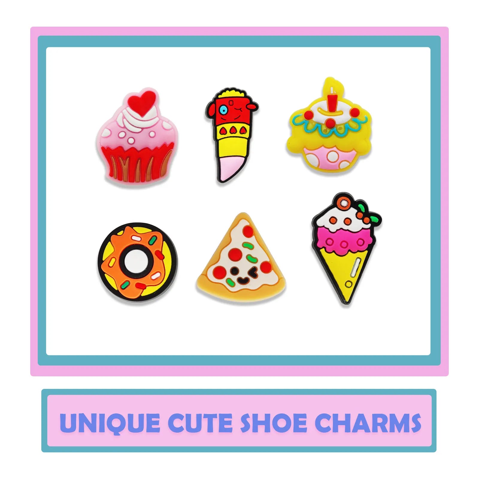 18Pcs Cute Unicorn Shoe Decorations Charms for Crocs Shoe Ornaments Perfect For Christmas And Birthday Party
