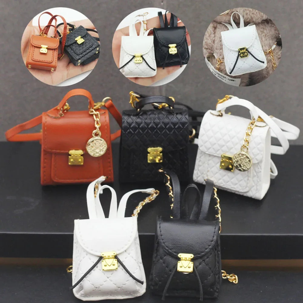 15-17 Cm Labubu Backpack Toy BJD Doll Bag Handmade Set DIY Doll Backpack Replacement Clothing Accessories in Stock