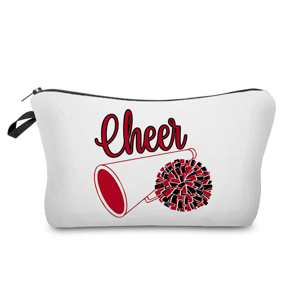 Cheerleading Girl Makeup Bag Club Gift Bag Female Portable Custom Pattern Cosmetic Bag Travel Organizer Storage Bag Toiletry Kit